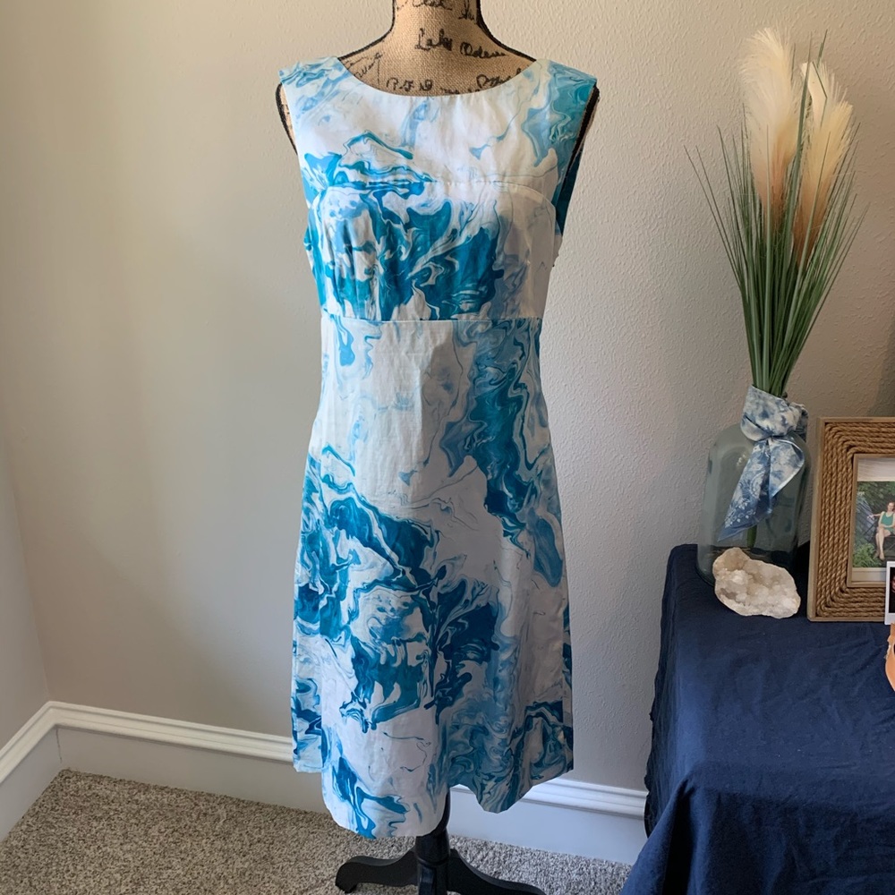 Anthropologie Maeve Marble Waters Dress - Picture 2 of 13
